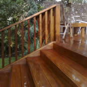Balau timber deck, stairs & balustrades