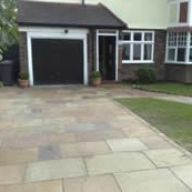 Green Sandstone Driveway